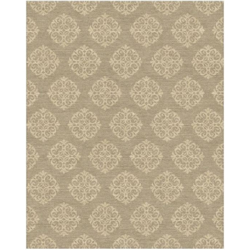Empire Scroll  Rug- Ivory Tonal   