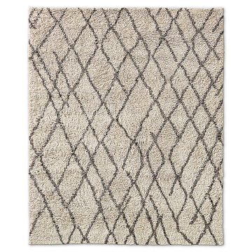 Noura Hand Knotted Wool Moroccan Area Rug